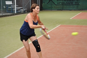 ...desondanks werden er strakke ballen geslagen en...