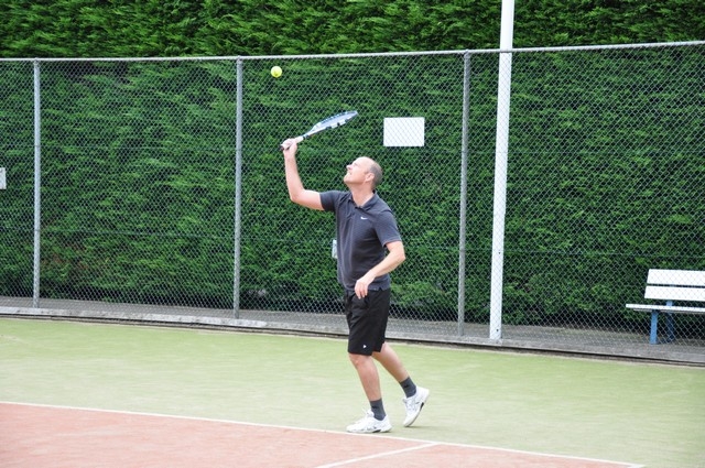 Met deze wind gooi je links op en slaat rechts.