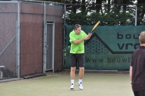 Een sprong forehand.