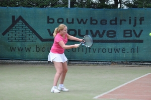 Ook deze bal nog net op tijd genomen.