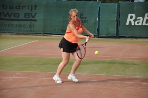 Strakke forehand.